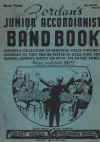 Zordan's Junior Accordionist Band Book Volume 3 for 5th and 6th Accordion (1936) used accordion book for sale in Australian second hand music shop