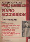 Album of Nine World Famous Songs Arranged For The Piano Accordion by T W Thurban (1934) used accordion book for sale in Australian second hand music shop