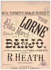 The Lorne Polka March for banjo -by- R Heath (of Torquay) sheet music (c.1900)