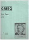 Edvard Grieg Lyric Pieces Op.12 Nos.1-8 Vol.1 piano sheet music