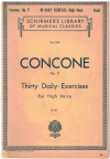 Concone 30 Daily Exercises for High Voice Op.11