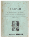 J S Bach Sonatas Miniature Study Score