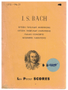 J S Bach Inventions, Italian Concerto, Goldberg Variations Miniature Study Score