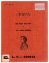 Chopin The Four Ballades and The Four Scherzi Miniature Study Score