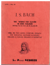 J S Bach Sonatas Miniature Study Score