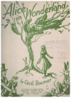 Alice In Wonderland piano music book by Cecil Baumer