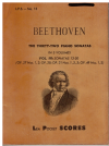 Beethoven The 32 Piano Sonatas in 5 Volumes: Vol.III Miniature Study Score