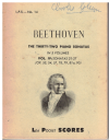 Beethoven The 32 Piano Sonatas in 5 Volumes: Vol.IV Miniature Study Score