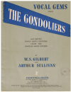 Vocal Gems From The Gondoliers by Gilbert and Sullivan piano songbook