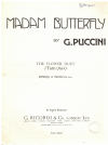 Madam Butterfly: 'The Flower Duet' ('Tutti i fior?)') vocal duet for Soprano and Mezzo sheet music