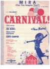 Mira (Can You Imagine That?) from 'Carnival!' 1961 sheet music