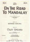 On The Road To Mandalay (in C) original sheet music