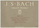 J S Bach Organ Works Book 10: Toccata, Preludes and Fugues organ sheet music