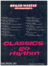 Organ Master Arrangements: Classics Go Rhythm organ music book