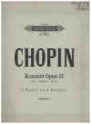 Chopin Konzert in F minor Op. 21 for 2 Pianos zu 4 Handen Two-Piano Score