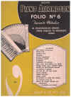 Allan's Piano Accordeon Folio No. 6 Favourite Melodies In Progressive Order