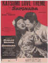 Katsumi Love Theme from 'Sayonara' (1957) original sheet music score