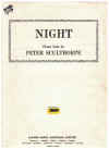 Peter Sculthorpe: Night piano solo original sheet music (1972)