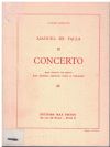 De Falla Concerto pour Clavecin (ou Piano), Flute, Hautbois, Clarinette, Violon et Violoncello Miniature Study Score