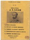 Orlando di Lasso Choral Works Miniature Study Score