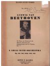 Beethoven Five Arias With Orchestra Op.65 Op.116 Op.121b Op.122 Op.118 Miniature Study Score