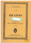 Brahms Variations On A Theme By Haydn Op. 56a for Orchestra Miniature Study Score