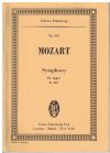 Mozart Symphony in E flat Major K.543 for Orchestra Miniature Study Score