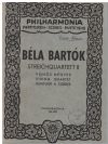 String Quartet II Op.17 by Bela Bartok Miniature Study Score