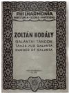 Dances of Galanta by Zoltan Kodaly for Orchestra Miniature Study Score