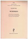 Scherzo for Piano and Orchestra by Bela Bartok Miniature Study Score