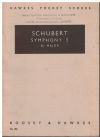 Schubert Symphony No. 5 in B flat Major by Franz Schubert for Orchestra Miniature Study Score