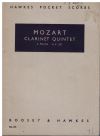 Mozart Clarinet Quintet in A Major K.V. 581 Miniature Study Score