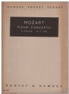 Mozart Piano Concerto in A Major K.V. 488 for Piano and Orchestra Miniature Study Score