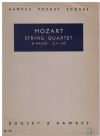 Mozart String Quartet No. 20 in D Major K.V. 499 Miniature Study Score