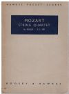 Mozart String Quartet No. 22 in B flat Major K.V. 589 Miniature Study Score