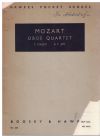 Mozart Oboe Quartet in F Major K.V. 370 for Oboe, Violin, Viola and Violoncello Miniature Study Score