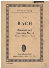 J S Bach Brandenburg Concerto No.5 study score