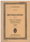 A Midsummer Night's Dream Overture Op. 21 by Felix Mendelssohn-Bartholdy for Orchestra Miniature Study Score