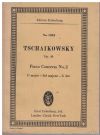 Tschaikowsky Piano Concerto No.2 in G Major Op.44 for Piano and Orchestra Miniature Study Score