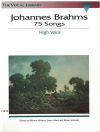 Johannes Brahms 75 Songs for High Voice and piano lieder book