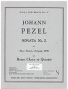 Sonata No.3 from 'Hora Decima' (Leipzig 1670) by Johann Pezel for Brass Choir or Brass Quintet