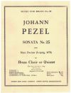 Sonata No.25 from 'Hora Decima' (Leipzig 1670) by Johann Pezel for Brass Choir or Brass Quintet