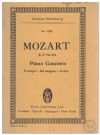 Piano Concerto in D Major K.V.451 by W A Mozart for Piano and Orchestra Miniature Study Score