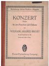 Piano Concerto in E flat Major for Two Pianoforte and Orchestra K.V.365 by W A Mozart Miniature Study Score